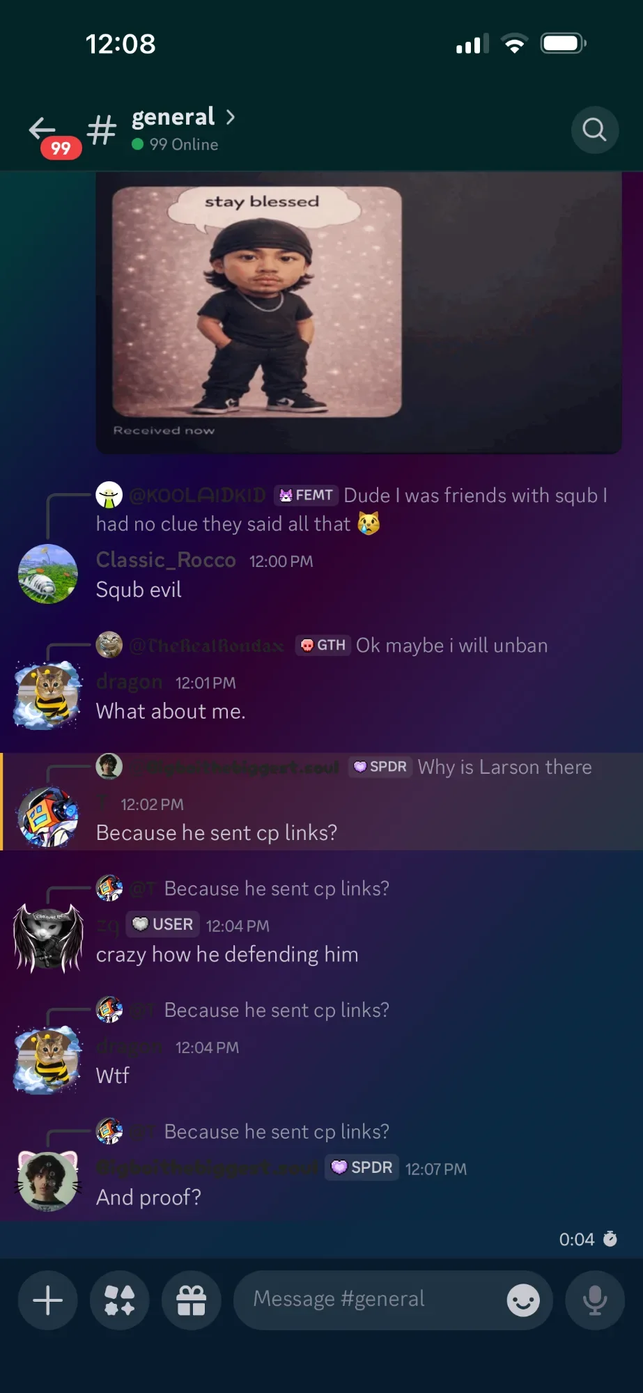 Members talking to bigboi